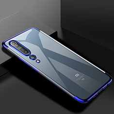 Funda Silicona Ultrafina Carcasa Transparente S2 para Xiaomi Mi 10 Azul