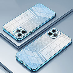 Funda Silicona Ultrafina Carcasa Transparente SY1 para Apple iPhone 11 Pro Azul