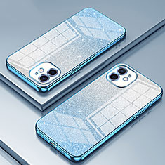 Funda Silicona Ultrafina Carcasa Transparente SY1 para Apple iPhone 12 Azul