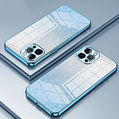 Funda Silicona Ultrafina Carcasa Transparente SY1 para Apple iPhone 12 Pro Azul