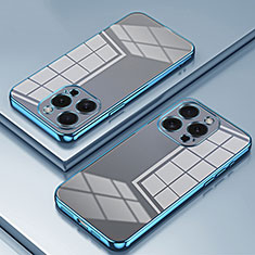 Funda Silicona Ultrafina Carcasa Transparente SY1 para Apple iPhone 15 Pro Max Azul