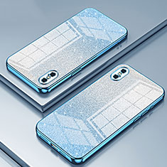 Funda Silicona Ultrafina Carcasa Transparente SY1 para Apple iPhone Xs Max Azul