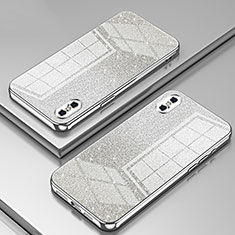 Funda Silicona Ultrafina Carcasa Transparente SY1 para Apple iPhone Xs Max Plata