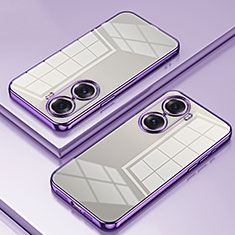 Funda Silicona Ultrafina Carcasa Transparente SY1 para Huawei Honor 60 Pro 5G Morado