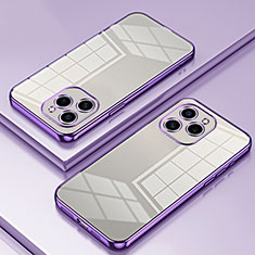 Funda Silicona Ultrafina Carcasa Transparente SY1 para Huawei Honor 60 SE 5G Morado