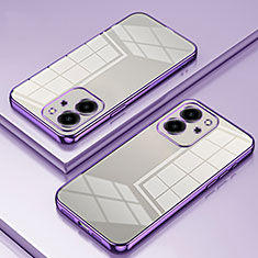 Funda Silicona Ultrafina Carcasa Transparente SY1 para Huawei Honor 80 SE 5G Morado