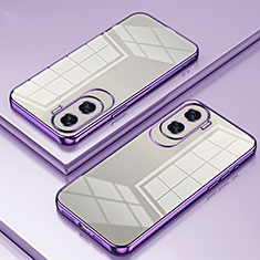 Funda Silicona Ultrafina Carcasa Transparente SY1 para Huawei Honor 90 Lite 5G Morado