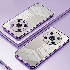 Funda Silicona Ultrafina Carcasa Transparente SY1 para Huawei Honor Magic4 Pro 5G Morado