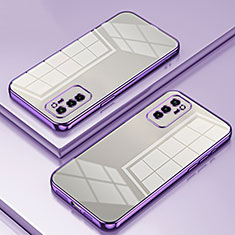 Funda Silicona Ultrafina Carcasa Transparente SY1 para Huawei Honor V30 5G Morado