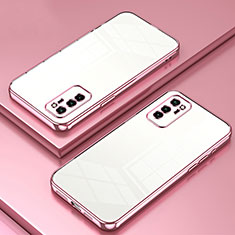 Funda Silicona Ultrafina Carcasa Transparente SY1 para Huawei Honor V30 5G Oro Rosa
