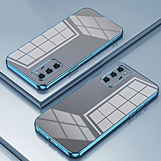 Funda Silicona Ultrafina Carcasa Transparente SY1 para Huawei Honor V30 Pro 5G Azul