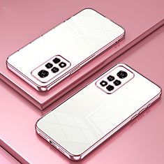 Funda Silicona Ultrafina Carcasa Transparente SY1 para Huawei Honor V40 5G Oro Rosa