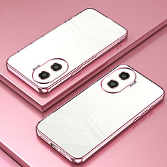 Funda Silicona Ultrafina Carcasa Transparente SY1 para Huawei Honor X40i 5G Oro Rosa