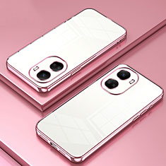 Funda Silicona Ultrafina Carcasa Transparente SY1 para Huawei Nova 10 SE Oro Rosa