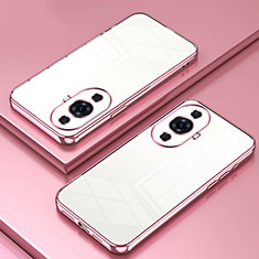 Funda Silicona Ultrafina Carcasa Transparente SY1 para Huawei Nova 11 Oro Rosa