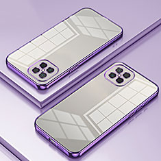 Funda Silicona Ultrafina Carcasa Transparente SY1 para Huawei Nova 8 SE 4G Morado