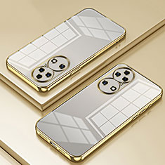 Funda Silicona Ultrafina Carcasa Transparente SY1 para Huawei P50 Oro