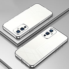 Funda Silicona Ultrafina Carcasa Transparente SY1 para OnePlus 9 5G Plata