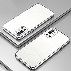 Funda Silicona Ultrafina Carcasa Transparente SY1 para OnePlus 9R 5G Plata