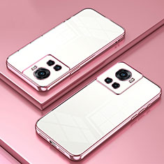 Funda Silicona Ultrafina Carcasa Transparente SY1 para OnePlus Ace 5G Oro Rosa