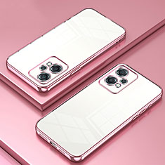 Funda Silicona Ultrafina Carcasa Transparente SY1 para OnePlus Nord CE 2 Lite 5G Oro Rosa