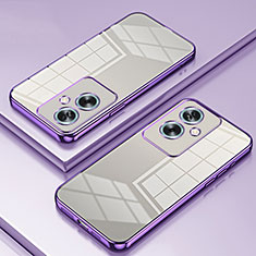 Funda Silicona Ultrafina Carcasa Transparente SY1 para Oppo A2 5G Morado