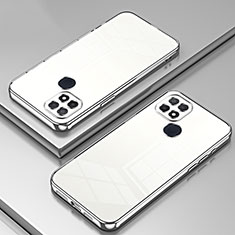 Funda Silicona Ultrafina Carcasa Transparente SY1 para Oppo A35 Plata