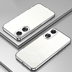 Funda Silicona Ultrafina Carcasa Transparente SY1 para Oppo A78 5G Plata