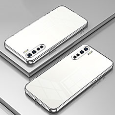 Funda Silicona Ultrafina Carcasa Transparente SY1 para Oppo A91 Plata