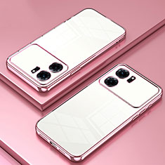 Funda Silicona Ultrafina Carcasa Transparente SY1 para Oppo K10 5G Oro Rosa