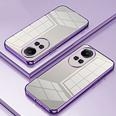 Funda Silicona Ultrafina Carcasa Transparente SY1 para Oppo Reno10 5G Morado