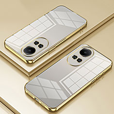 Funda Silicona Ultrafina Carcasa Transparente SY1 para Oppo Reno10 5G Oro