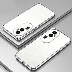 Funda Silicona Ultrafina Carcasa Transparente SY1 para Oppo Reno10 Pro+ Plus 5G Plata