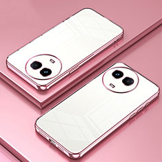 Funda Silicona Ultrafina Carcasa Transparente SY1 para Realme V50s 5G Oro Rosa