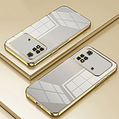 Funda Silicona Ultrafina Carcasa Transparente SY1 para Xiaomi Poco M4 Pro 4G Oro