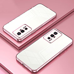 Funda Silicona Ultrafina Carcasa Transparente SY1 para Xiaomi Redmi K60 5G Oro Rosa