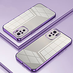 Funda Silicona Ultrafina Carcasa Transparente SY1 para Xiaomi Redmi Note 10 4G Morado