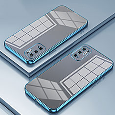 Funda Silicona Ultrafina Carcasa Transparente SY1 para Xiaomi Redmi Note 10 5G Azul