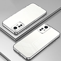 Funda Silicona Ultrafina Carcasa Transparente SY1 para Xiaomi Redmi Note 12S Plata