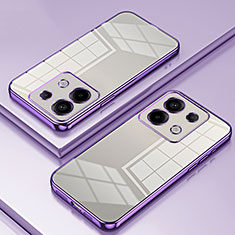 Funda Silicona Ultrafina Carcasa Transparente SY1 para Xiaomi Redmi Note 13 Pro 5G Morado