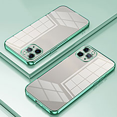 Funda Silicona Ultrafina Carcasa Transparente SY2 para Apple iPhone 11 Pro Verde