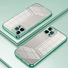 Funda Silicona Ultrafina Carcasa Transparente SY2 para Apple iPhone 12 Pro Verde