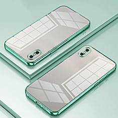 Funda Silicona Ultrafina Carcasa Transparente SY2 para Apple iPhone Xs Verde