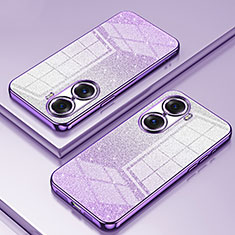 Funda Silicona Ultrafina Carcasa Transparente SY2 para Huawei Honor 60 Pro 5G Morado