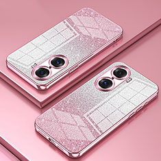 Funda Silicona Ultrafina Carcasa Transparente SY2 para Huawei Honor 60 Pro 5G Oro Rosa