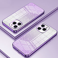 Funda Silicona Ultrafina Carcasa Transparente SY2 para Huawei Honor 60 SE 5G Morado