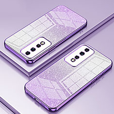 Funda Silicona Ultrafina Carcasa Transparente SY2 para Huawei Honor 80 GT 5G Morado