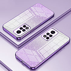 Funda Silicona Ultrafina Carcasa Transparente SY2 para Huawei Honor V40 5G Morado