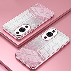 Funda Silicona Ultrafina Carcasa Transparente SY2 para Huawei Nova 11 Oro Rosa