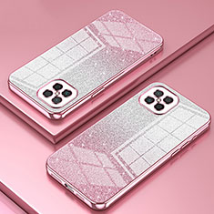 Funda Silicona Ultrafina Carcasa Transparente SY2 para Huawei Nova 8 SE 4G Oro Rosa